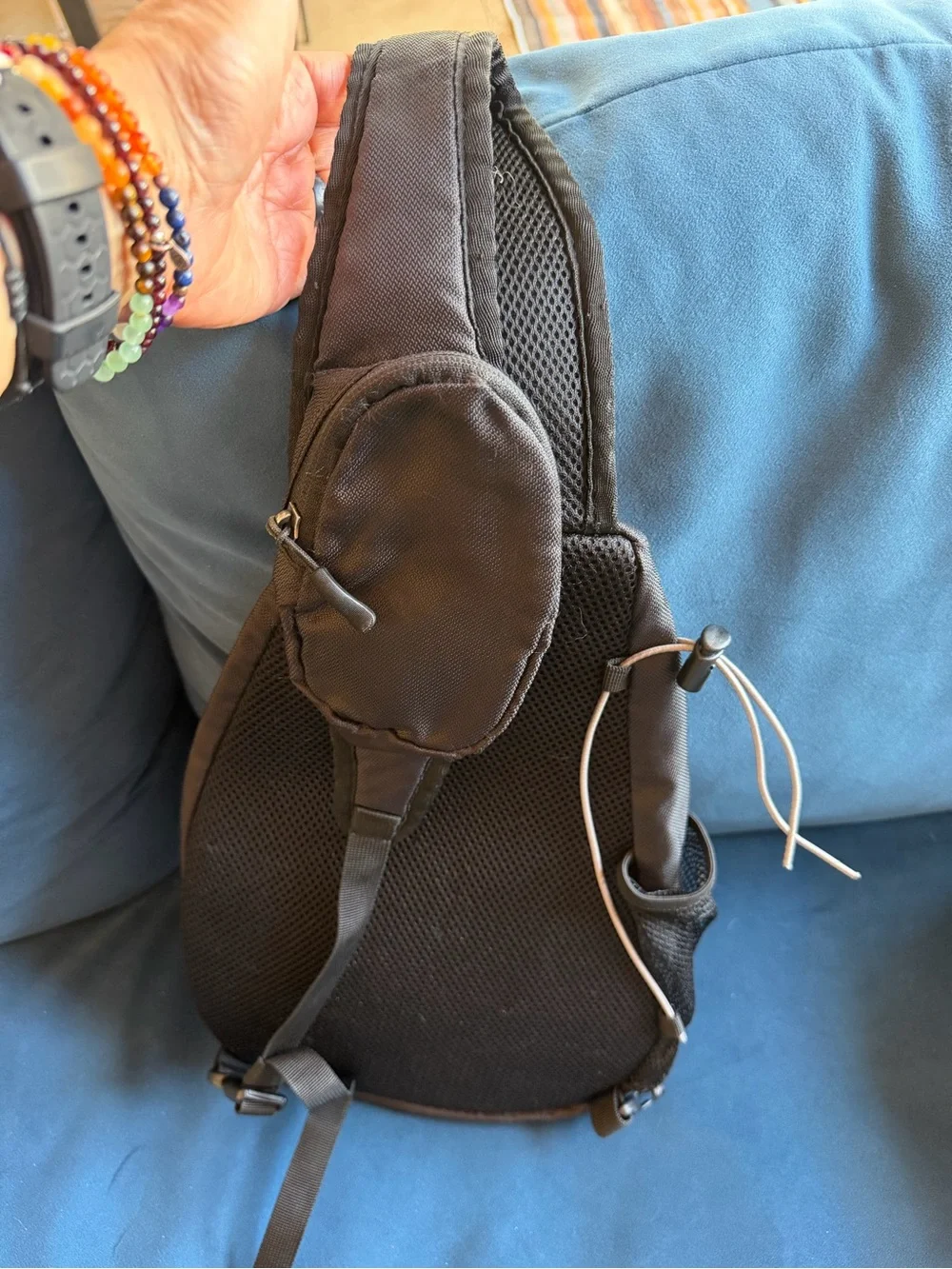 Eddie Bauer black, sling/backpack